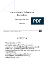 Procurement of Information Technology: Fiduciary Forum 2008