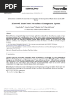 Bluetooth Smart Based Attendance Management System: Sciencedirect