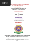 Solar Photovoltaic System With Pi Controller For Maintaing Constant Cpi Voltages