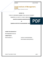 Report On: "Study of Different Learning Styles Used by Students" Submitted As A Part of Course Curriculum For