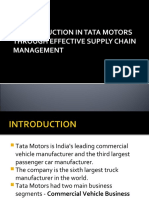 Cost Reduction in Tata Motors Through Effective Supply Chain Management