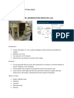 Atomic Absorption Spectroscopy (Aas) : Nama: Nik Adibah Binti Nik Azhar NO. MATRIK: A155516