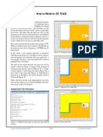 How To Mesh in 2D TCAD: Figure 1b. Starting Structure With Trench Etch