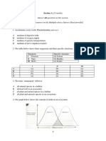 Answer All Questions in This Section. Indicate The Correct Answer On The Multiple-Choice Answer Sheet Provided