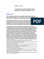 Performance Gains Following Resistance Breathing Exercises: Single Subject Case Study