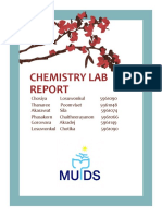 Chemistry Lab Report