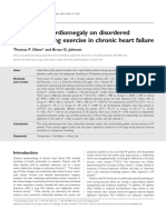 Influence of Cardiomegaly On Disordered Breathing During Exercise in Chronic Heart Failure