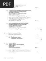 Immunity Mark Scheme