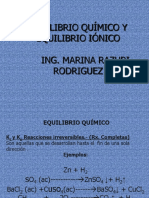 Equilibrio Químico y Equilibrio Iónico