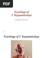 T Krishnamacharya Life and Teachings