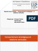 Comportement Stratégique Et Relations Verticales