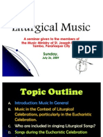 Liturgical Music Seminar