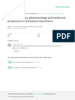 Phytochemistry, Pharmacology and Medicinal Properties of Carthamus Tinctorius L