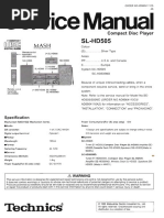 Technics SL-HD505 Service Manual