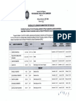 PRC Board Exam Schedule 2018