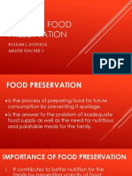 Ways of Food Preservation