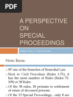 A Perspective ON Special Proceedings: Judge Evelyn J. Gamotin-Nery