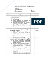 Course Syllabus of Hydropower and Renewal Energy