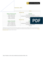 Curtin Academic Calendar 2018