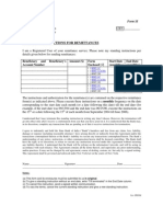 Standing Instructions For Remittances