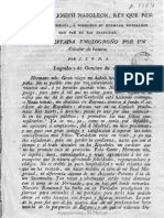 Carta de José Bonaparte A Napoleón Bonaparte