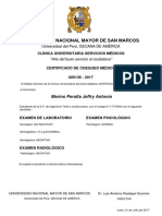 Reporte de Certificado Medico