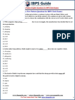 New Pattern English Questions For IBPS Clerk Exams