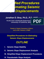 Bray 2015 06 17 Seismic Slope Displacements Presentation Slides PDF