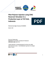 Pilot Polymer Injection Using CMG Reservoir Simulator in A Productive Layer at TJX Field