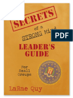 Secrets of A Strong Mind Leaders Guide