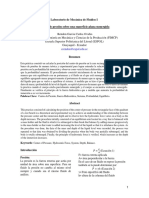 Centro de Presion Sobre Una Superficie Plana Sumergida