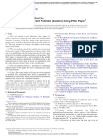 Standard Test Method For Measurement of Soil Potential (Suction) Using Filter Paper