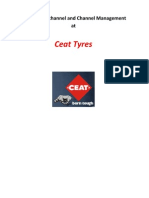 Distribution Channel and Channel Management of A Typical Tyre Company - Ceat Tyres