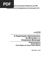 A Organização Administrativa Do Município e o Orçamento Municipal