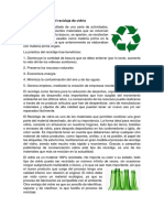 Información Sobre El Reciclaje de Vidrio