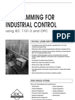 Programming For Industrial Control Using (IEC 1131-3 and OPC)