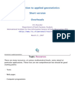 An Introduction To Applied Geostatistics