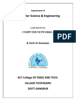 Computer Science & Engineering: KCT College of Engg and Tech. Village Fatehgarh Distt - Sangrur