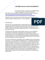 El Avenir en Via de Dejar de Ser Un Acto Recordatorio