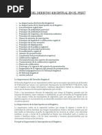 Análisis de Derecho Registral en El Perú