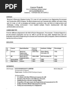 Gaurav Prajesh: Sr. No. Course Specialization Year of Passing Institute/ College Percentage