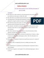 Surface Chemistry Best Questions