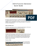 Tenma 72-5015 Function Generator Quick Guide