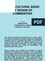 Socio-Cultural Basis of Design of Communities