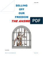 Selling Off Our Freedom The Answer