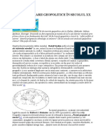 TEORII Şi SCENARII GEOPOLITICE ÎN SECOLUL XX