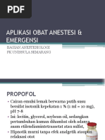 (LBM1) 2. Aplikasi Obat Anestesi - Emergency - Dr. Dian Ayu, SpAn