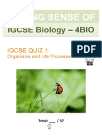 IGCSE Biology - 4BIO