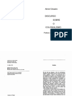 Discurso Sobre o Colonialismo - AIME CESAIRE