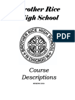 Brother Rice High School Course Descriptions Booklet 2018